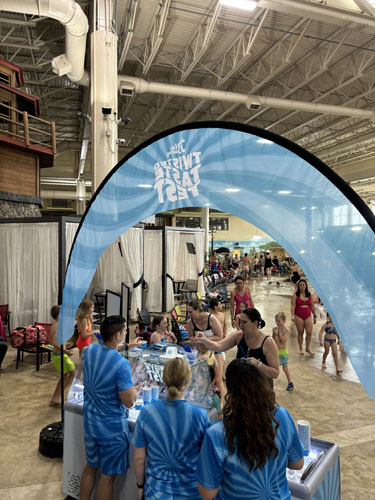 Twisted Taste Test ice cream area