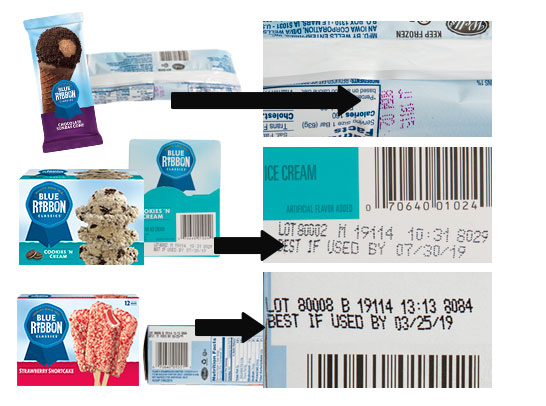 Blue Ribbon Classics Packaging Manufacturing Code