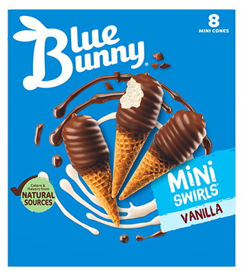 Mini Swirls® Vanilla Front View Package