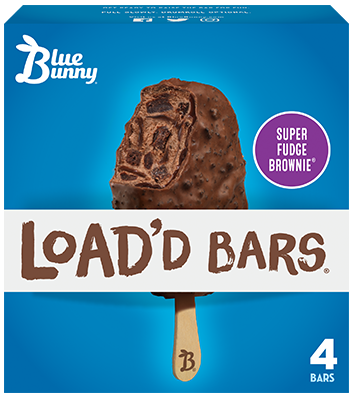 Load'd Bars®  Super Fudge Brownie® Front View Package
