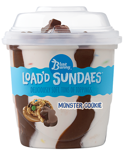 Load'd Sundaes®  Monster Cookie Front View Package