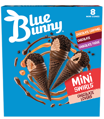 Mini Swirls® Chocolate Lovers Variety Front View Package