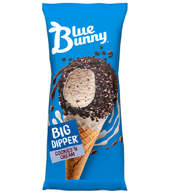 Big Dipper® Cone Cookies 'N Cream - Blue Bunny