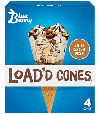 Load'd Cones®  Salted Caramel Pecan Front View Package
