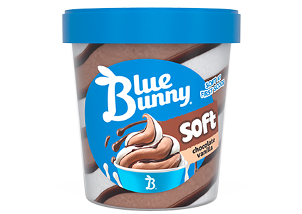 Soft Pints Chocolate Vanilla - Blue Bunny