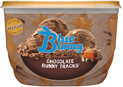 Chocolate Bunny Tracks® Front View Package