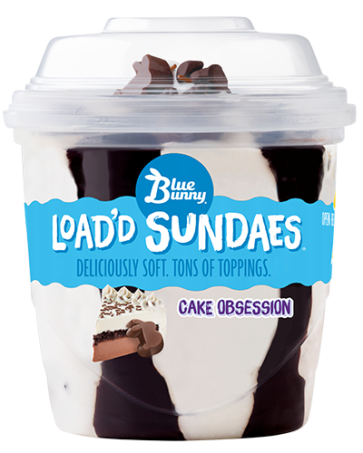 Load'd Sundaes®  Cake Obsession Front View Package