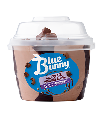 Load'd Sundaes® Chocolate Brownie Bomb® Front View Package