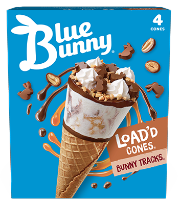 Load'd Cones® Bunny Tracks® - Blue Bunny