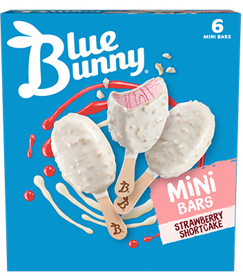 Mini Bars Strawberry Shortcake - Blue Bunny