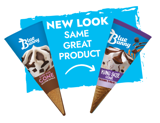 King Size Cone Brownie Sundae Hero Image