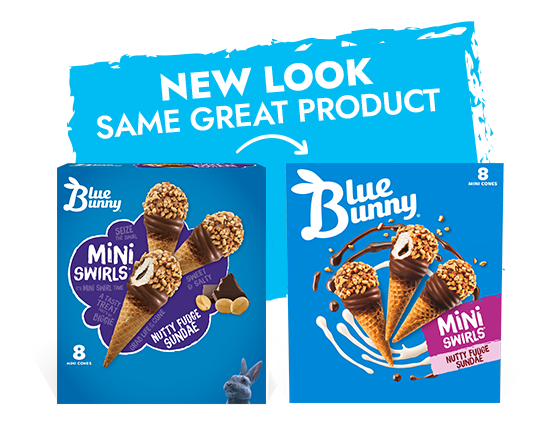 Mini Swirls®  Nutty Fudge Sundae Hero Image