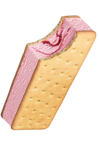 BIG Double Strawberry® Sandwich - Blue Bunny