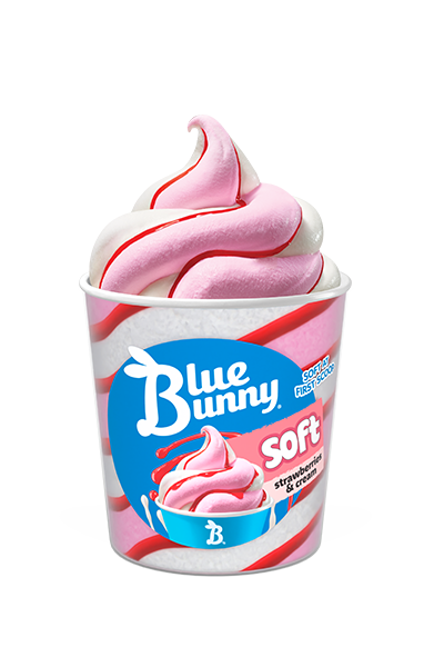 Soft Pints Strawberries & Cream - Blue Bunny