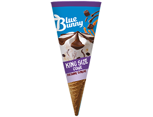 King Size Cone Brownie Sundae