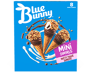 Mini Swirls®  Nutty Fudge Sundae