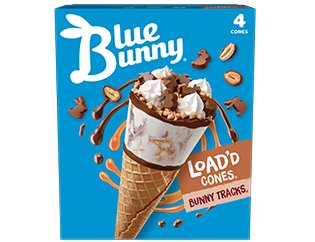 Load'd Cones® Bunny Tracks® - Blue Bunny