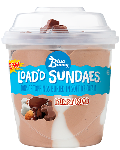 Load'd Sundaes®  Rocky Road Front View Package