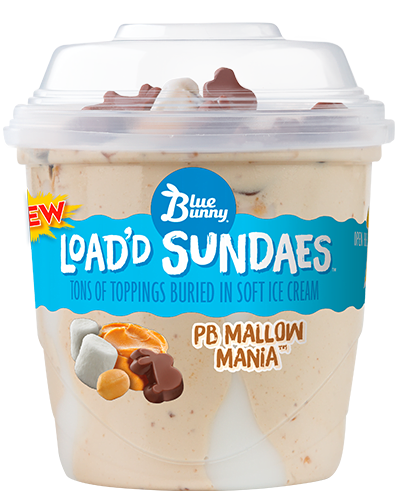 Load'd Sundaes®  PB Mallow Mania™ Front View Package