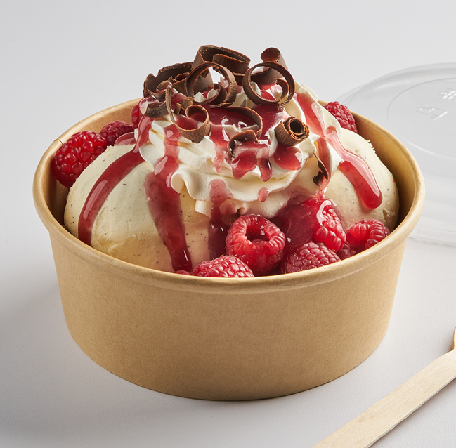 Raspberry Dark Chocolate Sundae
