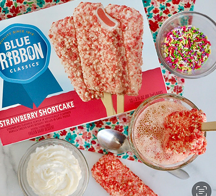 Strawberries & Cream Float