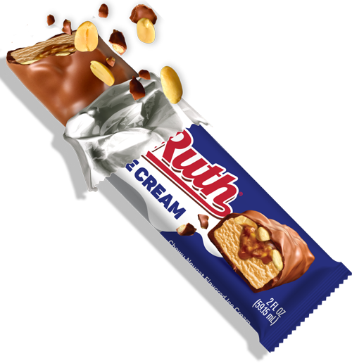 Ice Cream Bar partially unwrapped with a bite taken out