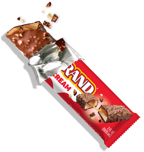 Ice Cream Bar partially unwrapped with a bite taken out