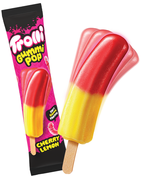 Trolli® Gummi Pop  Cherry Lemon
