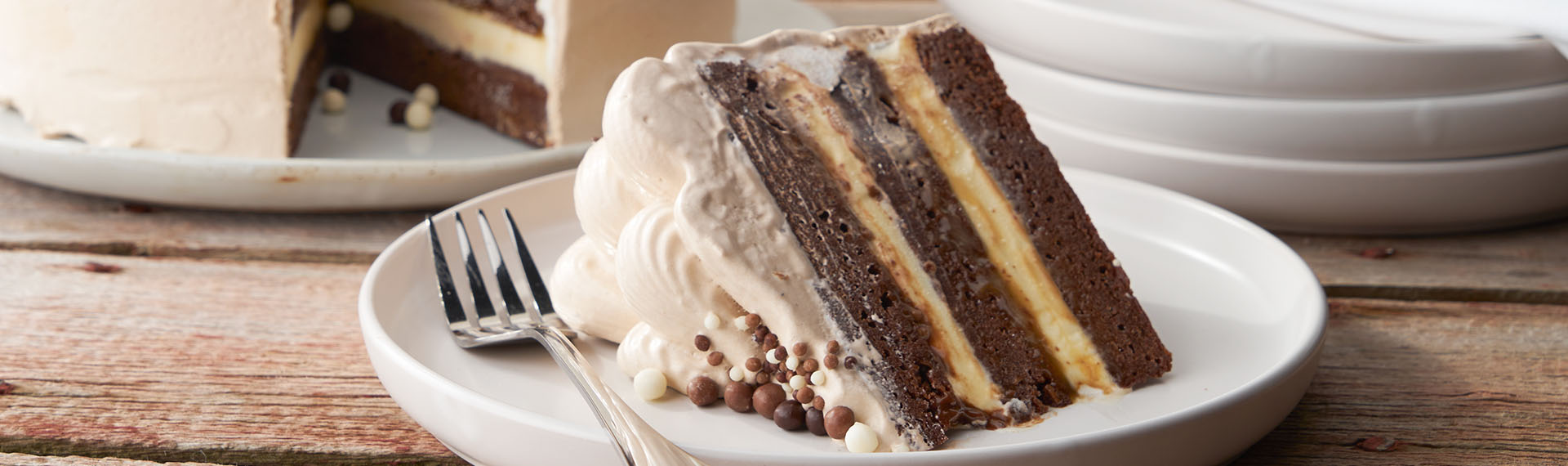 Brownie Bourbon Caramel Ice Cream Cake