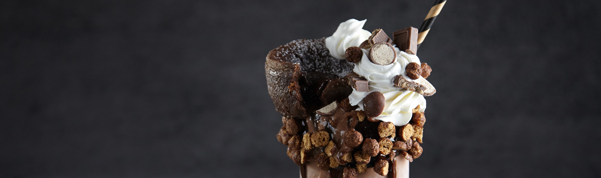 Molten Lava Chocolate Volcano Shake