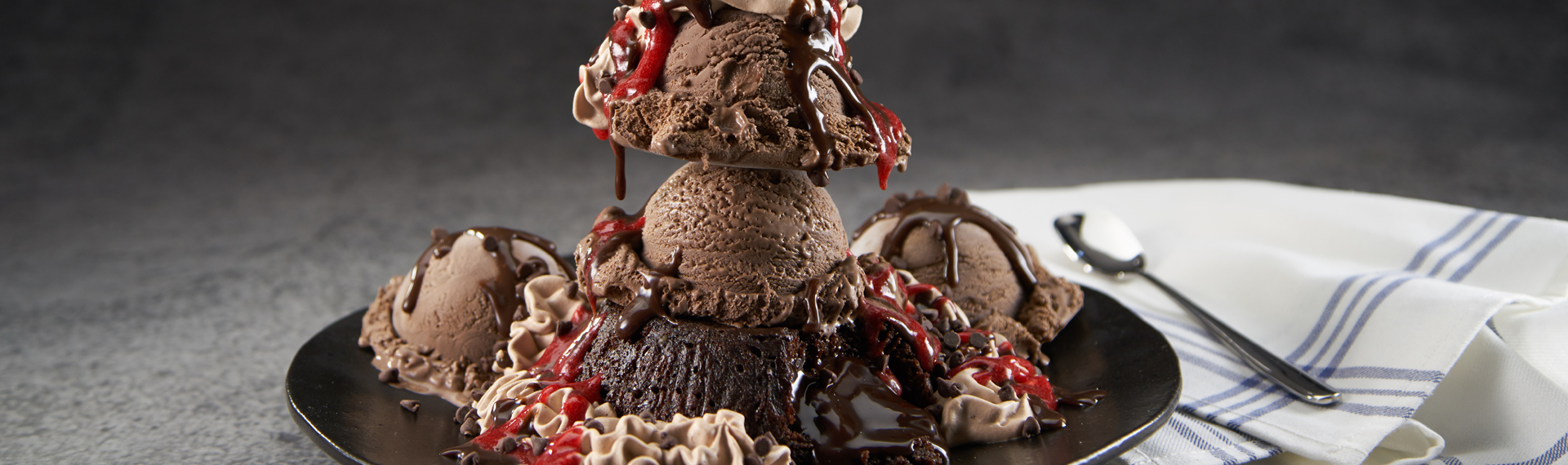 Chocolate Volcano Sundae