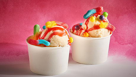 Non-Dairy Sour Strawberry Sundae