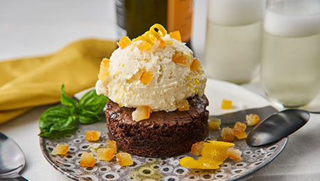 Olive Oil Brownie á la mode