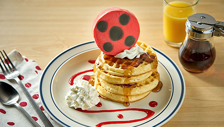 Ladybug Waffles