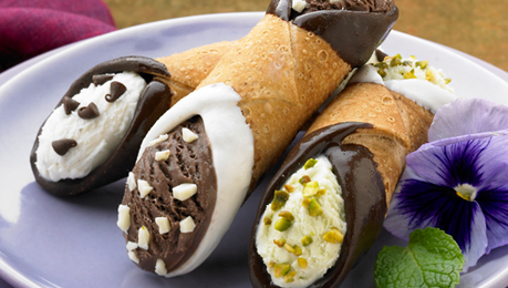 Ice Cream Cannolis