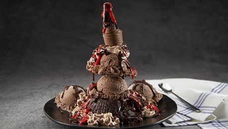 Chocolate Volcano Sundae