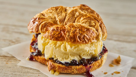 Layered Ice Cream Croissant