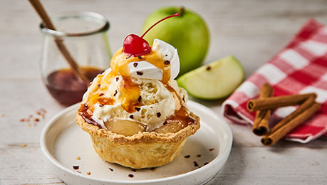Hot Honey Apple Pie Sundae