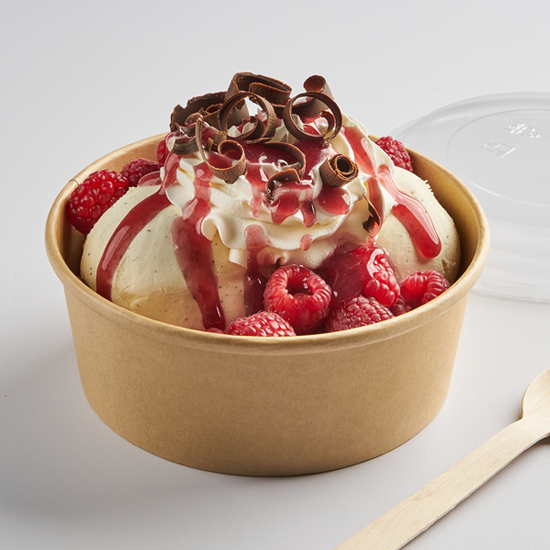 Raspberry Dark Chocolate Sundae
