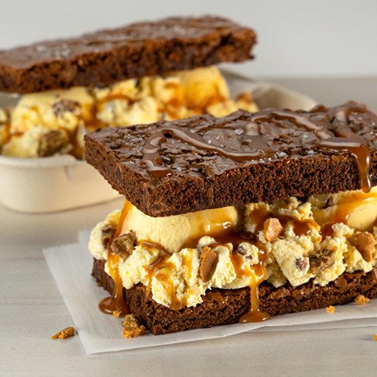 Butter Pecan Brownie Sandwich