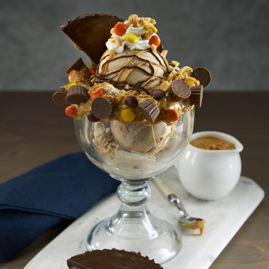 Monster Peanut Butter Cup Sundae