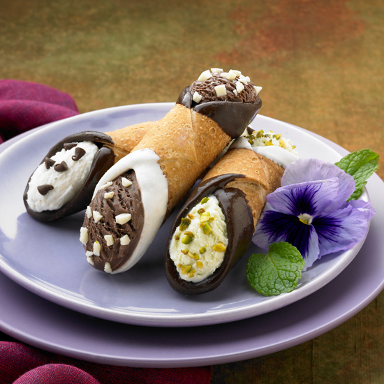 Ice Cream Cannolis