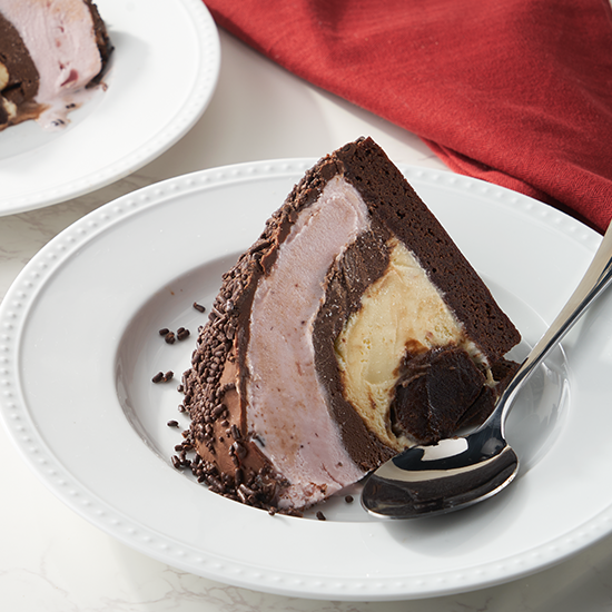 Neapolitan Dome Cake