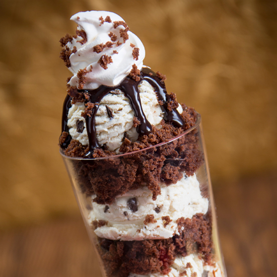 Chocolate Chip Brownie Shooters