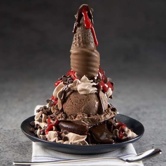 Chocolate Volcano Sundae
