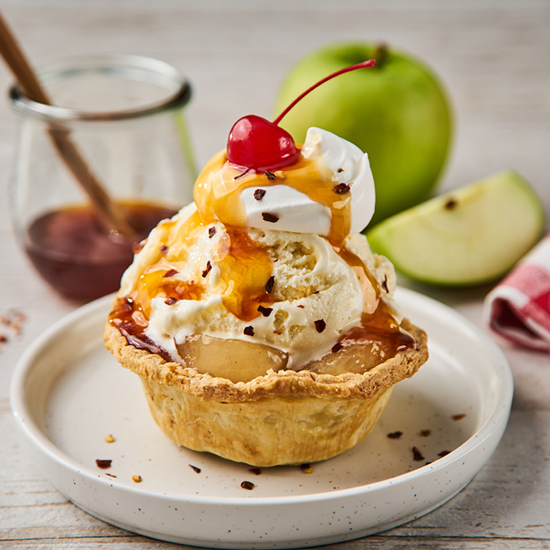 Hot Honey Apple Pie Sundae