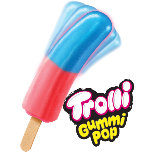 Trolli® Gummi Pop Grape Strawberry