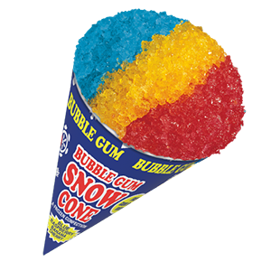 Bubble Gum  Snow Cone