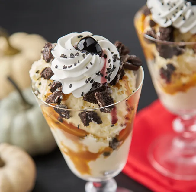 Pumpkin, Sesame & Oreo® Crunch Sundae