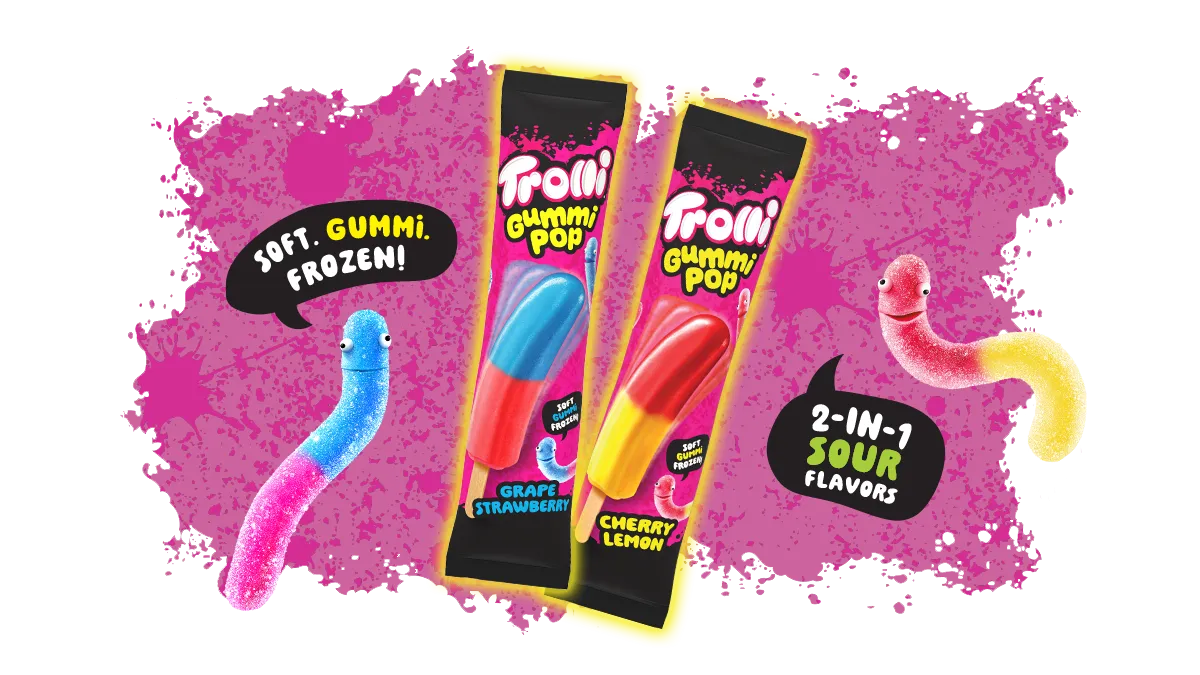 An array of Trolli products